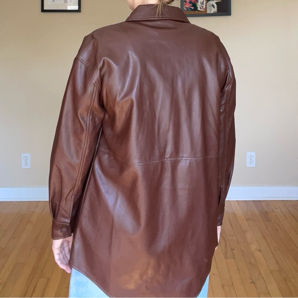 Pleather Shacket - Size M - Picture 2 of 5